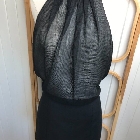 Tibi New York BNWT | Size 8 | Designer Leather Collar Mini Dress Lined - Picture 9 of 12